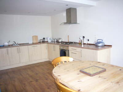 Kitchen and dining area